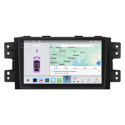 Штатная магнитола Lesko для Kia Borrego I 2008-2011 экран 9" 4/64 QLED CarPlay 4G Wi-Fi GPS 360 Prime