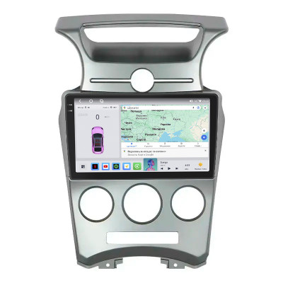 Штатная магнитола Lesko для Kia Carens II (UN) 2006-2012 экран 9" 4/64 QLED CarPlay 4G Wi-Fi GPS 360 Prime