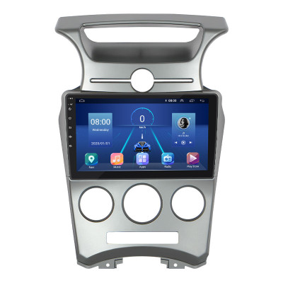 Штатная магнитола Lesko для Kia Carens II (UN) 2006-2012 экран 9" 4/64Gb 4G Wi-Fi GPS Top