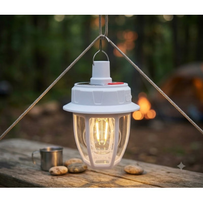 Светодиодная LED лампа с аккумулятором xy 822 / Кемпинговый фонарь / Фонарь с солнечной панелью