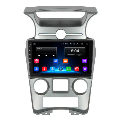 Штатная магнитола Lesko для Kia Carens II (UN) Auto AC 2006-2012 экран 9" 2/32Gb Wi-Fi GPS Base