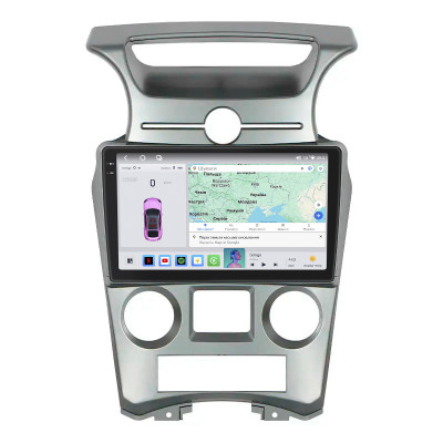 Штатная магнитола Lesko для Kia Carens II (UN) Auto AC 2006-2012 экран 9" 4/64 QLED CarPlay 4G Wi-Fi GPS 360 Prime