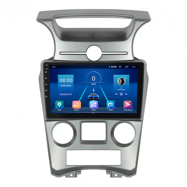 Штатная магнитола Lesko для Kia Carens II (UN) Auto AC 2006-2012 экран 9" 6/128Gb 4G Wi-Fi GPS Top