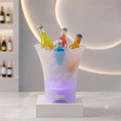 Светящееся ведро для льда 5л / Ведро с Bluetooth и подсветкой / Bucket Light