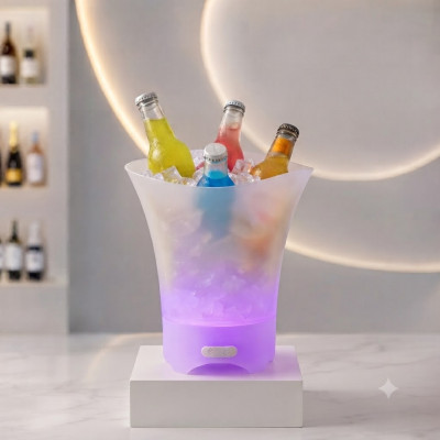 Светящееся ведро для льда 7л / Ведро с Bluetooth и подсветкой / Bucket Light
