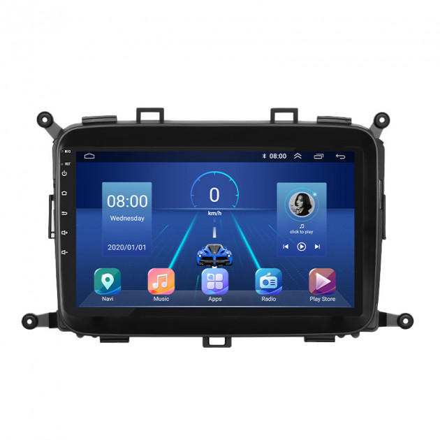 Штатная магнитола Lesko для Kia Carens III (RP) 2013-2019 экран 9" 2/32Gb 4G Wi-Fi GPS Top