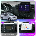 Штатная магнитола Lesko для Kia Carnival II 2006-2014 экран 9" 1/16Gb Wi-Fi GPS Base