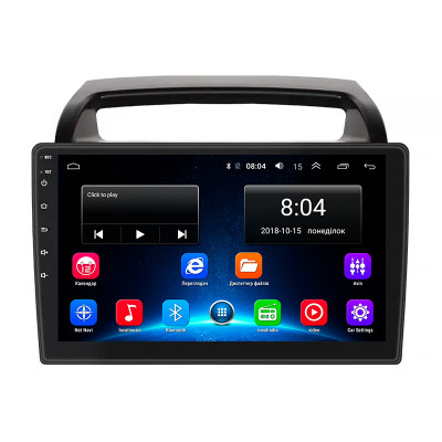 Штатная магнитола Lesko для Kia Carnival II 2006-2014 экран 9" 2/32Gb Wi-Fi GPS Base