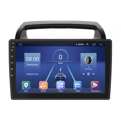 Штатная магнитола Lesko для Kia Carnival II 2006-2014 экран 9" 4/64Gb 4G Wi-Fi GPS Top