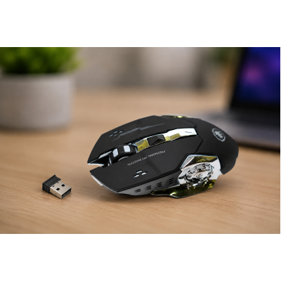 Мышка GAMING T2 wireless / Беспроводная игровая мышь RGB Bluetooth / Мышка с бесшумными кнопками