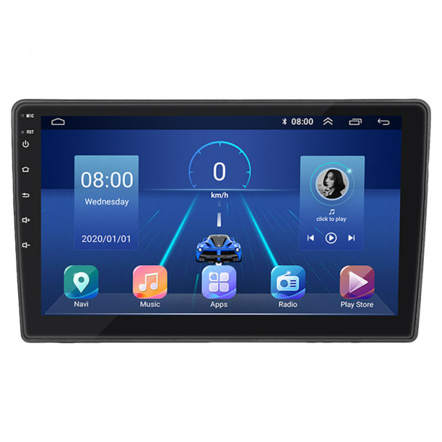 Штатная магнитола Lesko для Kia Ceed I Рестайлинг 2010-2012 экран 9" 2/32Gb 4G Wi-Fi GPS Top