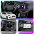 Штатная магнитола Lesko для Kia Ceed II Рестайлинг 2015-2018 экран 9" 1/16Gb Wi-Fi GPS Base