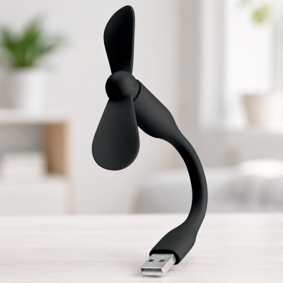 Вентилятор USB mini / Портативный гибкий USB мини вентилятор / Вентилятор силиконовый 14см