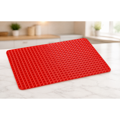 Коврик для выпечки PYRAMID PAN Fat-Reduction Silicone Cooking Mat / Коврик силиконовый 16,25х11,5 см / Коврик-деко для жарки и запекания