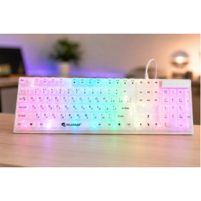 Игровая клавиатура с подсветкой RGB 104 К101 / Клавиатура USB / Мембранная клавиатура