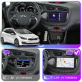 Штатная магнитола Lesko для Kia Ceed II Рестайлинг 2015-2018 экран 9" 6/128Gb 4G Wi-Fi GPS Top