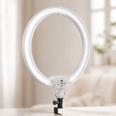 Кольцевая лампа 56 см RGB RD-22 Crystal Diamond Lamp / Двухсторонняя цветная лампа для селфи / Лампа блогера