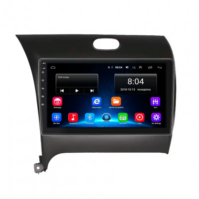 Штатная магнитола Lesko для Kia Cerato III Рестайлинг (Classic) 2016-2020 экран 9" 2/32Gb Wi-Fi GPS Base