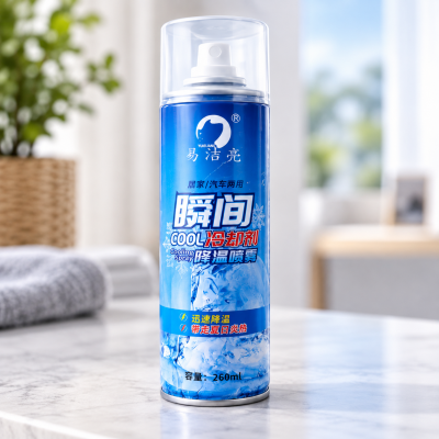 Охладительный спрей для автомобиля и дома Cool Spray 260 мл / Охладитель поверхностей / Аэрозоль для быстрого охлаждения сидений и руля