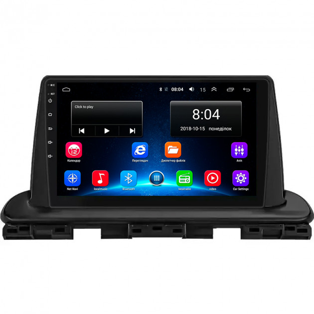 Штатная магнитола Lesko для Kia Cerato IV Рестайлинг 2021-н.в. экран 9" 2/32Gb Wi-Fi GPS Base