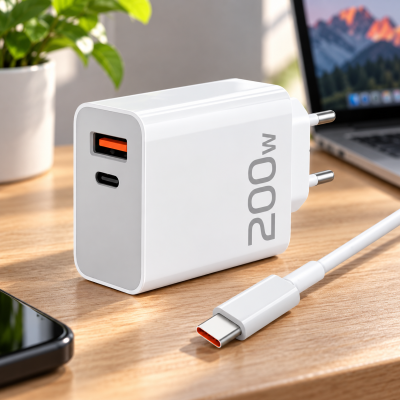 Универсальное зарядное устройство 200W USB-A+Type-C  /Адаптер с быстрой зарядкой Power Delivery PD