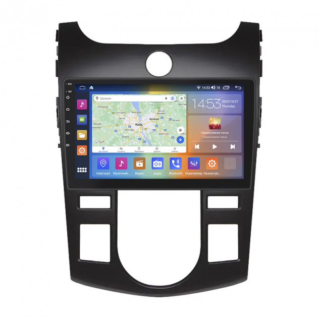 Штатная магнитола Lesko для Kia Forte I 2008-2013 экран 9" 2/32Gb CarPlay 4G Wi-Fi GPS Prime