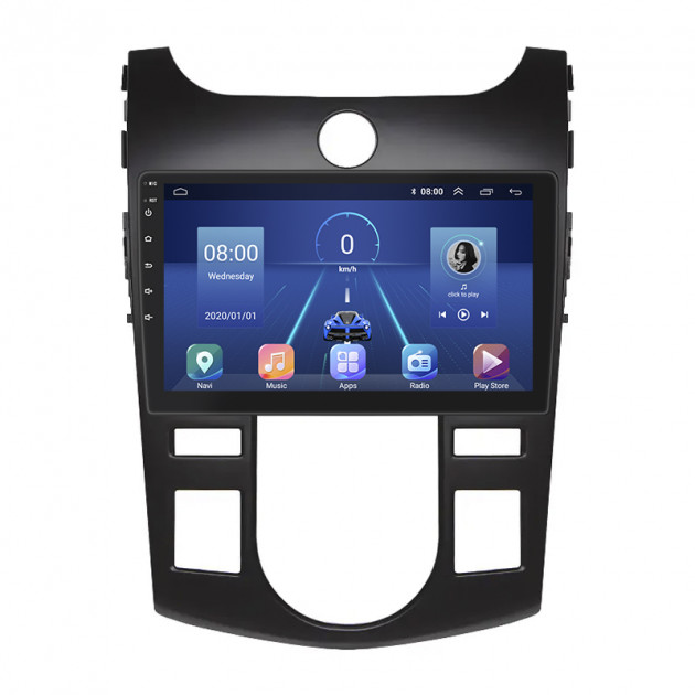 Штатная магнитола Lesko для Kia Forte I 2008-2013 экран 9" 2/32Gb 4G Wi-Fi GPS Top