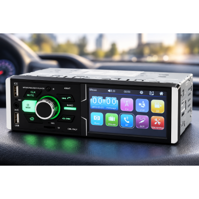 Автомагнитола MP5 4064T / Автомагнитола с экраном 4.1", 1DIN / Магнитофон в машину Bluetooth