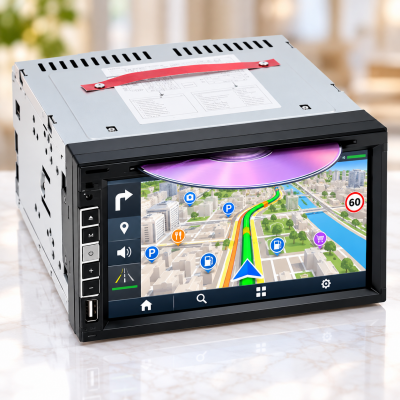 Автомагнитола PI-803 2DIN / Магнитола + Пульт дистанционного управления / Мультимедийно-навигационная система, сенсорный дисплей
