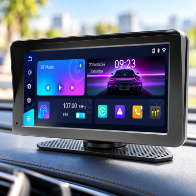 Магнитола 701W 7" PND / Портативный экран с Carplay / Беспроводная стереосистема с дисплеем