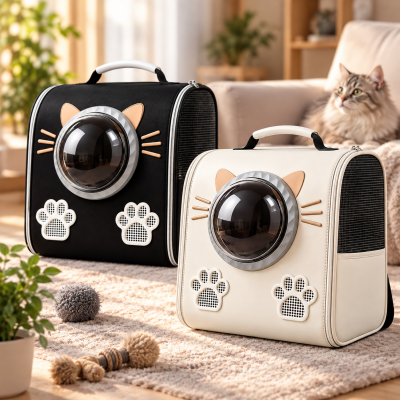 Рюкзак-переноска для кошек S-cat с смотровым окном и вентиляцией