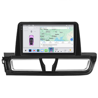 Штатная магнитола Lesko для Kia Forte III 2018-2021 экран 9" 4/64 QLED CarPlay 4G Wi-Fi GPS 360 Prime