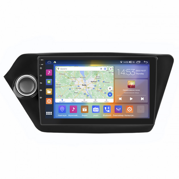 Штатная магнитола Lesko для Kia K2 III (QB) 2011-2017 экран 9" 2/32Gb CarPlay 4G Wi-Fi GPS Prime