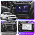 Штатная магнитола Lesko для Kia K2 III (QB) 2011-2017 экран 9" 6/128Gb 4G Wi-Fi GPS Top