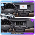 Штатная магнитола Lesko для Kia K7 VG (I) Рестайлинг 2012-2015 экран 9" 4/64 QLED CarPlay 4G Wi-Fi GPS 360 Prime