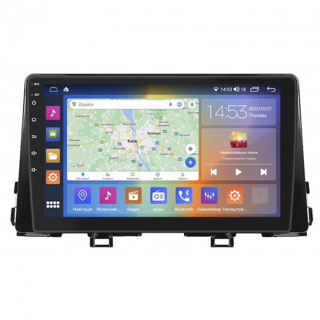 Штатная магнитола Lesko для Kia Morning III 2017-н.в. экран 9" 4/64Gb CarPlay 4G Wi-Fi GPS Prime