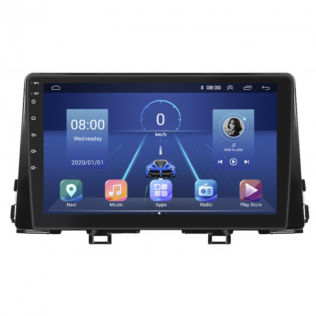Штатная магнитола Lesko для Kia Morning III 2017-н.в. экран 9" 4/64Gb 4G Wi-Fi GPS Top