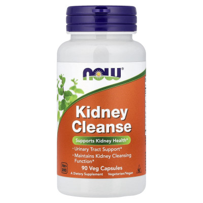 Очищення нирок і сечового міхура, Kidney Cleanse, Now Foods, 90 вегетаріанських капсул