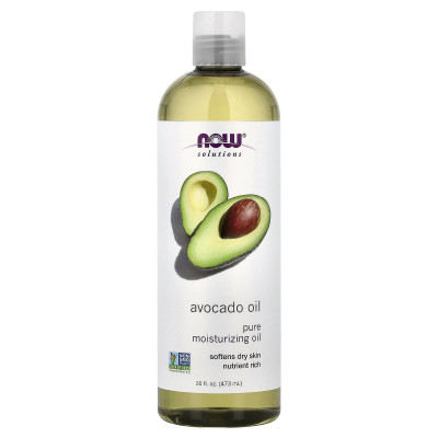 Олія авокадо, Avocado Oil, Now Foods, Solutions, 473 мл