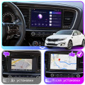 Штатная магнитола Lesko для Kia Optima III Рестайлинг 2013-2015 экран 9" 6/128Gb 4G Wi-Fi GPS Top
