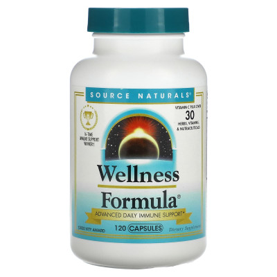 Імунна захисна формула, Wellness Formula, Source Naturals, 120 капсул