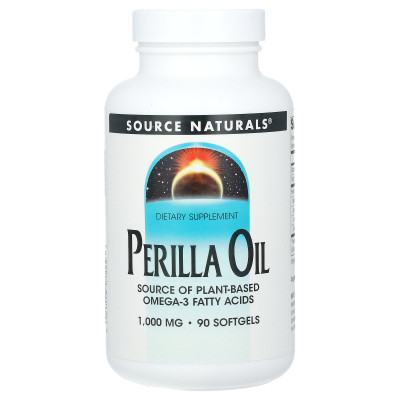 Олія перили, Perilla Oil, Source Naturals, 90 гелевих капсул (333 мг у капсулі)