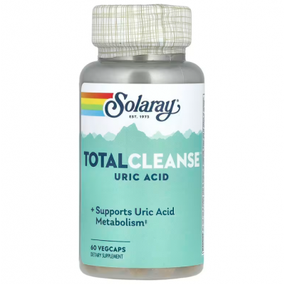 Очищувач сечової кислоти, Total Cleanse Uric Acid, Solaray, 60 капсул