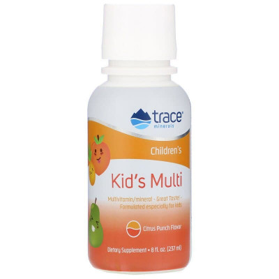 Вітамінно-мінеральний комплекс для дітей (цитрусовий пунш), Kid's Multi, Trace Minerals Research, 237 мл