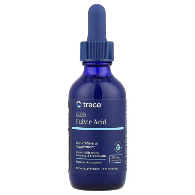 Іонна фульвова кислота, Ionic Fulvic Acid, Trace Minerals Research, рідина, 250 мг, 59 мл