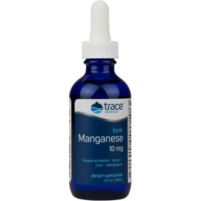 Іонний марганець, Liquid Ionic Manganese, Trace Minerals Research, 10 мг, 59 мл