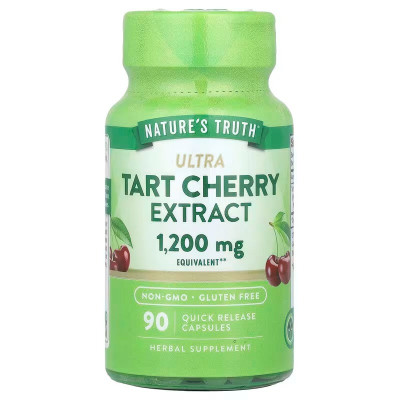 Терпка вишня, Ultra Tart Cherry Extract, Nature's Truth, екстракт, 1200 мг, 90 капсул швидкого вивільнення