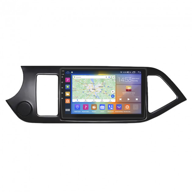 Штатная магнитола Lesko для Kia Picanto II 2011-2015 экран 9" 2/32Gb CarPlay 4G Wi-Fi GPS Prime