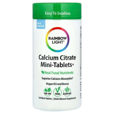 Цитрат кальцію (Calcium Citrate), Rainbow Light, 120 міні таблеток