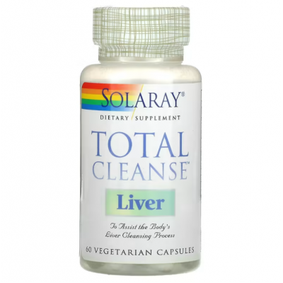 Чистка печінки, Total Cleanse Liver, Solaray, 60 капсул